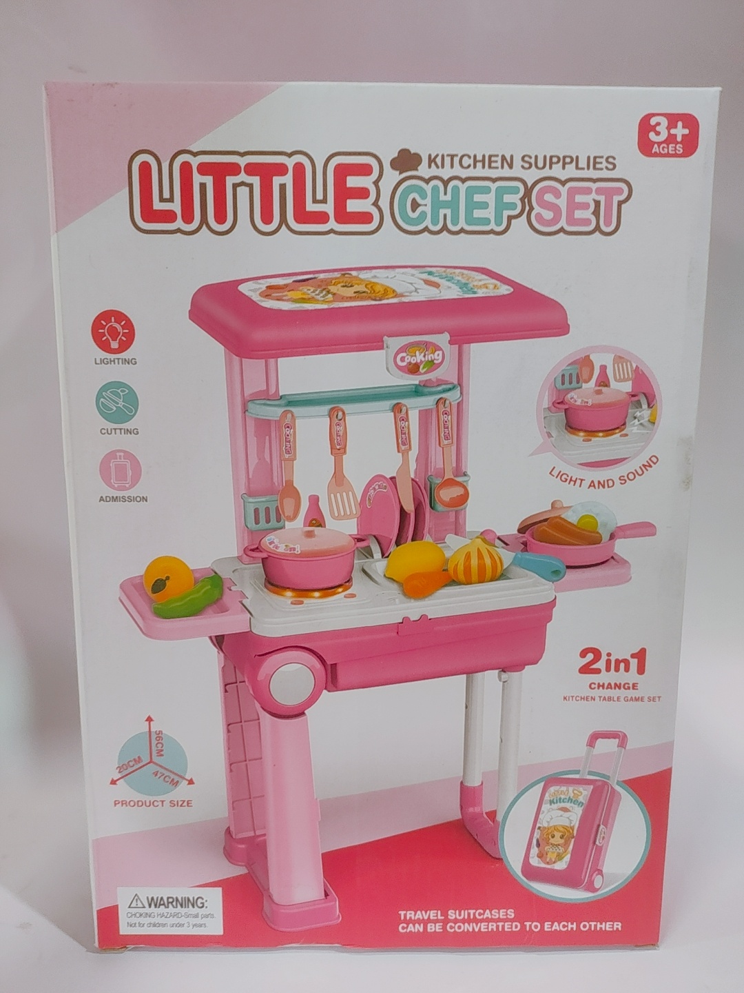 MEZIRE ®2 in 1 Little Chef Trolley Kitchen Play Toy Set For Kids, Kitchen Toy  Set (Pink) - ®2 in 1 Little Chef Trolley Kitchen Play Toy Set For  Kids